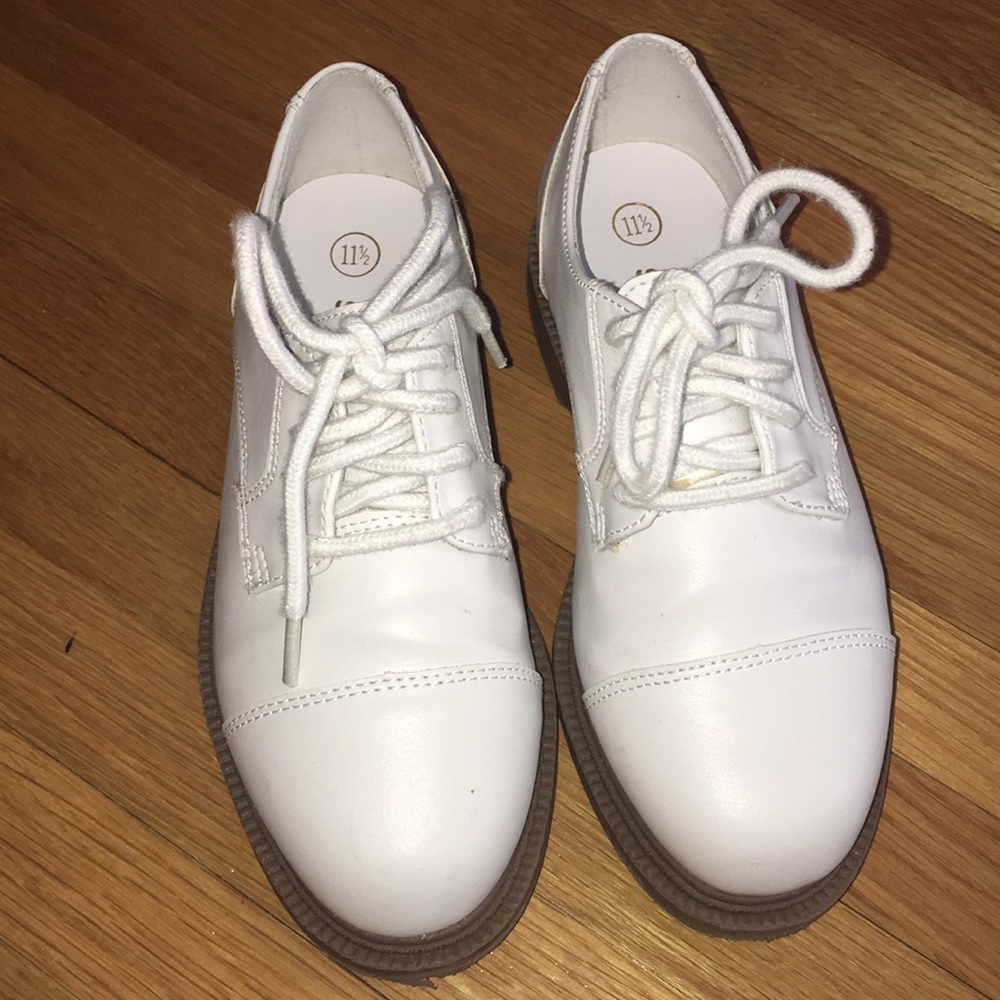 Little boys communion shoes.
